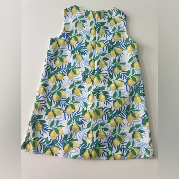 Girls Lemon Print Sleeveless Dress Perfect for a European or Coastal Vacay - Picture 4 of 11